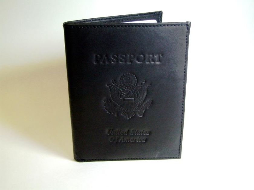 REAL LEATHER U.S. PASSPORT ORGANIZER CREDIT CARD WALLET  