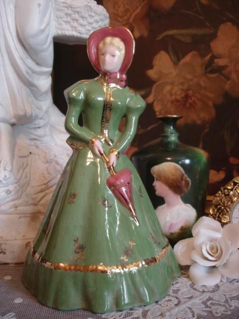 Lovely Vintage Victorian Lady Dresser Doll Figurine~NR  