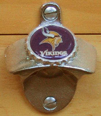 MINNESOTA VIKINGS Wall Mount Bottle Opener NFL NEW  