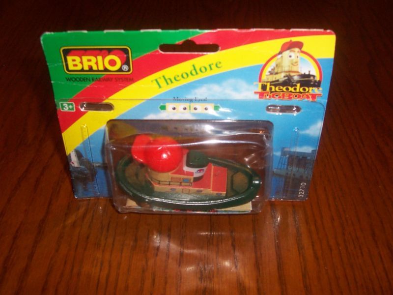 BRIO Train Theodore Tugboat Moving Eyes Wooden Track  