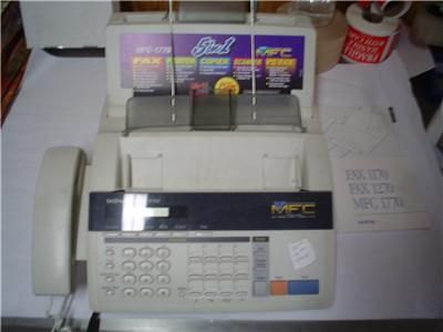 mfc 1770 brother 5 in 1 fax machine plain paper  