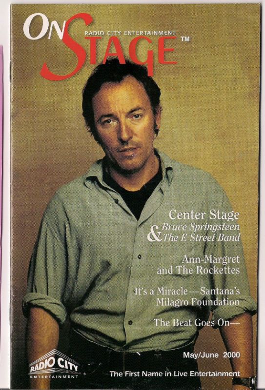 Bruce Springsteen Radio City Concert On Stage 2000 NICE  