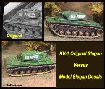 144   1/100 Decals Russian Soviet Slogans FOW   YK 11  