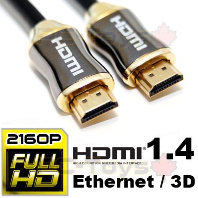 6ft Feet HDMI 1.4 Ultra HighSpeed FULL HD 2160P Cable for PS3 / Xbox 