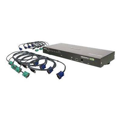 IOGEAR GCS1808KITU 8 Port USB PS/2 Combo VGA KVM Switch  