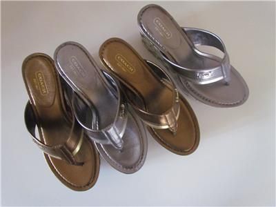 Coach JODY Crinkle BRONZE or SILVERSandals7,7.5,8,8.5  