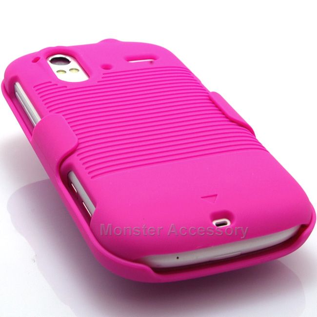   Holster Combo Rubberized Hard Case Cover for HTC Amaze 4G T Mobile