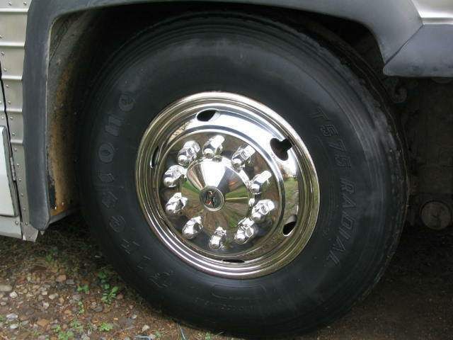 Hub Caps Wheel Covers Stainless Steel Bus Greyhound RV  