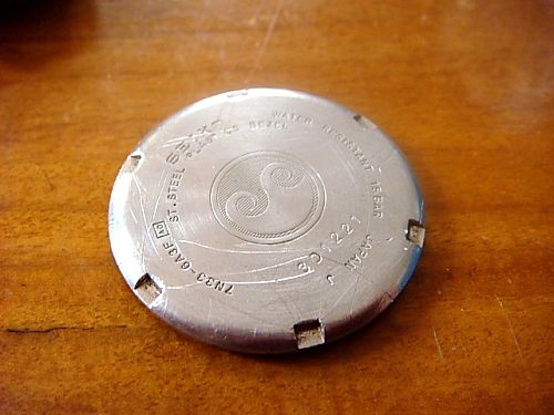 Japanese watch case with miyota movement for parts  