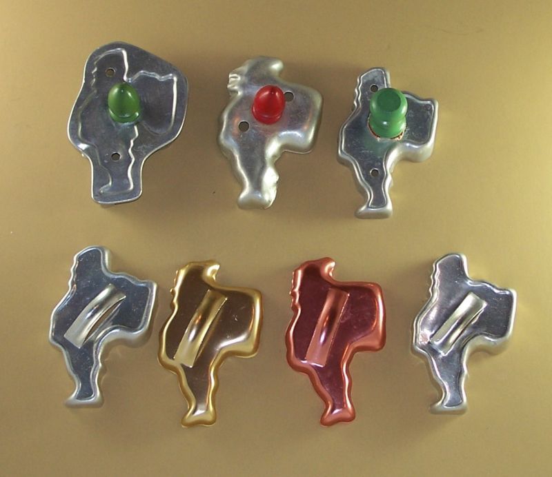 Vintage SANTA CLAUS FATHER CHRISTMAS Cookie Cutters  