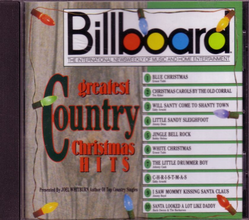 Billboard Greatest Country Christmas Hits Rhino CD Classic 50s 60s 