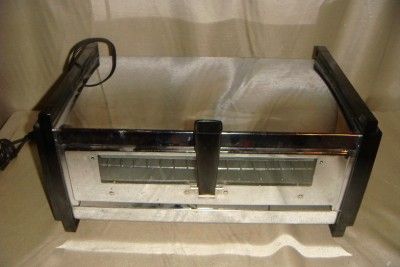 Wards Signature Vintage Chrome Toaster Oven / Broiler CLEAN  