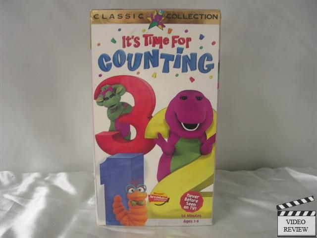 Barney   Its Time For Counting VHS Barney the Dinosaur 045986020222 