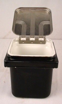   Black Porcelain Ice Cream Fountain Soda Syrup Well Dispenser  