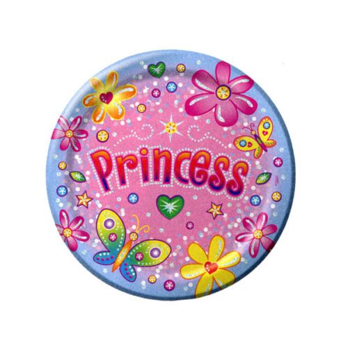 Princess Dessert Plates Butterflies & Flowers  