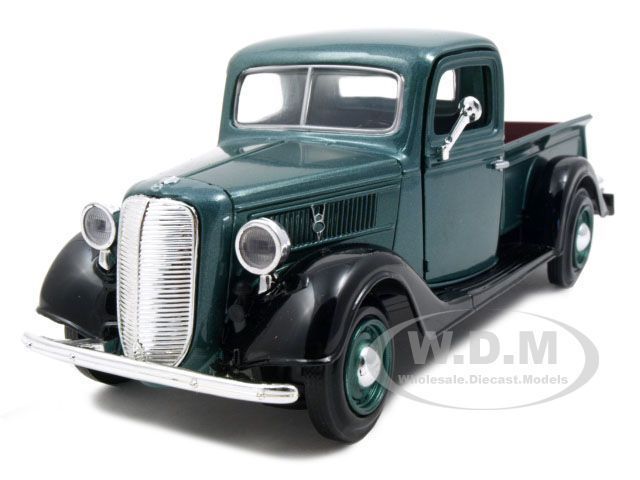 1937 FORD PICK UP TRUCK GREEN 124 DIECAST MODEL CAR  