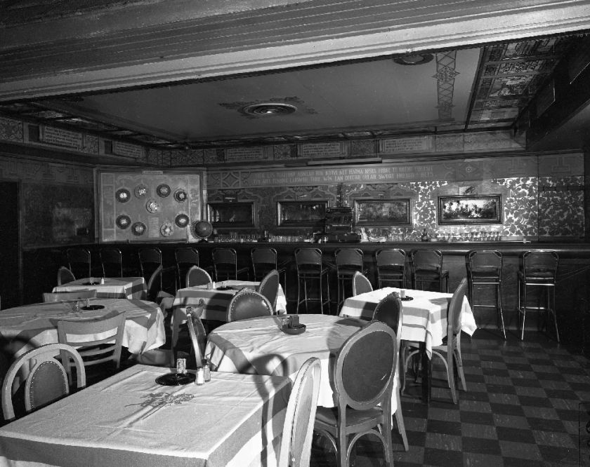 Offering an original 1955 negative of Ivanhoe Restaurant Chicago, IL.