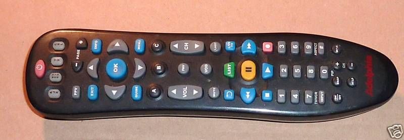 Adelphia Cable TV/DVD/Aux Universal Remote  