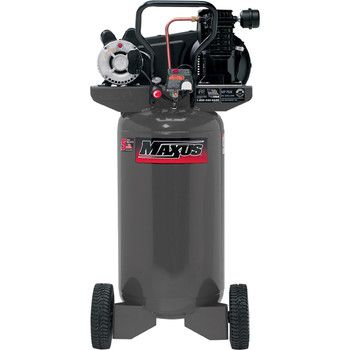 Maxus 2 HP 26 Gallon Oil Lube Wheeled Vertical Air Compressor EX8008 