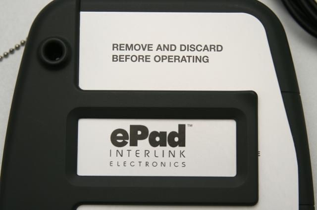 ePad POS Interlink Electronics Signature Pad VP9501 Virtual Payment 
