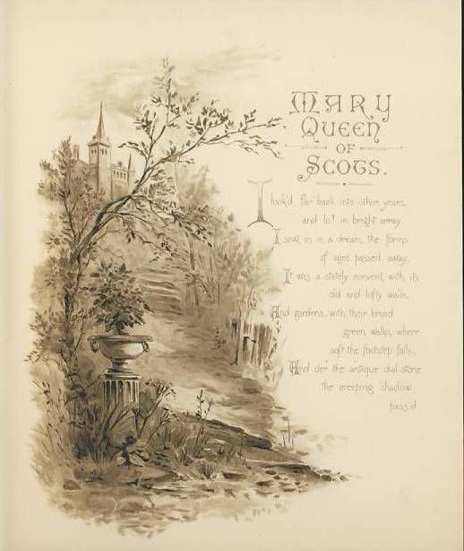 MARY QUEEN OF SCOTS. A POEM c1900 ILLUSTRATED RAPHAEL TUCK  