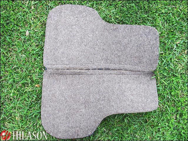 552 F HILASON WESTERN MEMORY FOAM WOOL FELT SADDLE PAD  