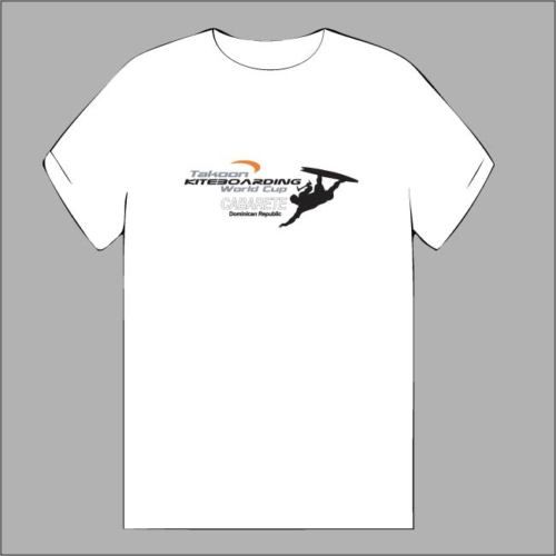 Kiteboarding World Cup_Dominican Republic T Shirt White  