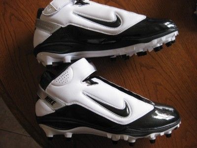 Nike Air LT Superbad III TD Football Cleats SZ 12 White & Black  