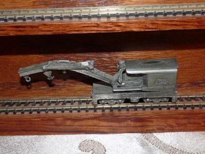 1989 FRANKLIN MINT PEWTER TRAIN CAR PENN WRECKING CRANE  