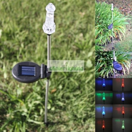 Solar Lighthouse Garden Stake Color Changing Light LED  