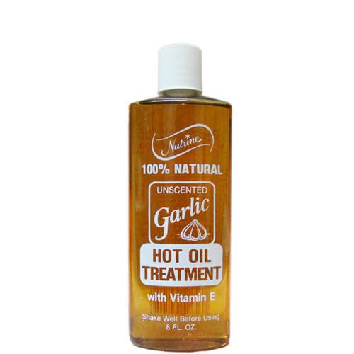 Nutrine Garlic Hot Oil Treatment with Vitamin E Unscented 8 oz  