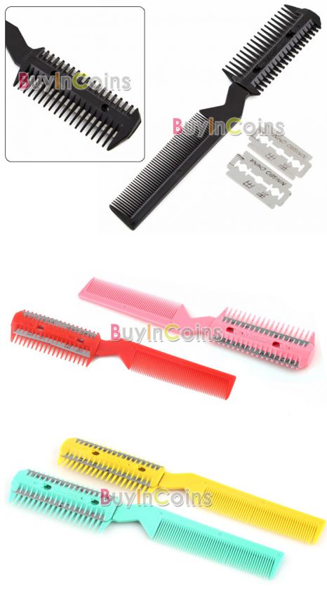 Pet Dog Cat Hair Trimmer Comb 2 Razor Grooming Comb New  