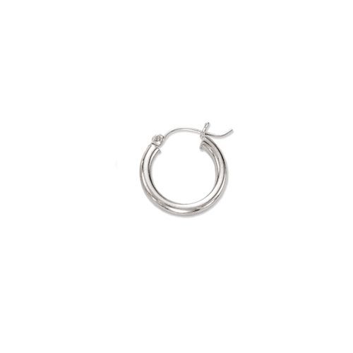 Tiny Children Baby Hoop Huggie Earrings 14K White Gold  