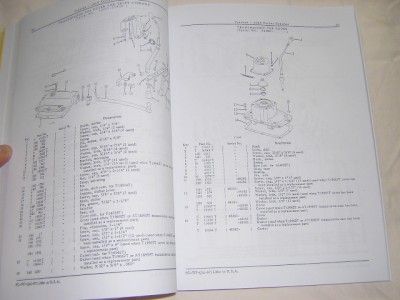 JOHN DEERE 1010 CRAWLER Parts Catalog / Manual  