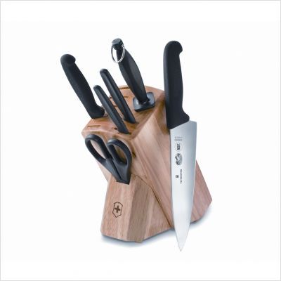   Swiss Army Fibrox 7 Piece Block Knife Set 48900 046928489008  