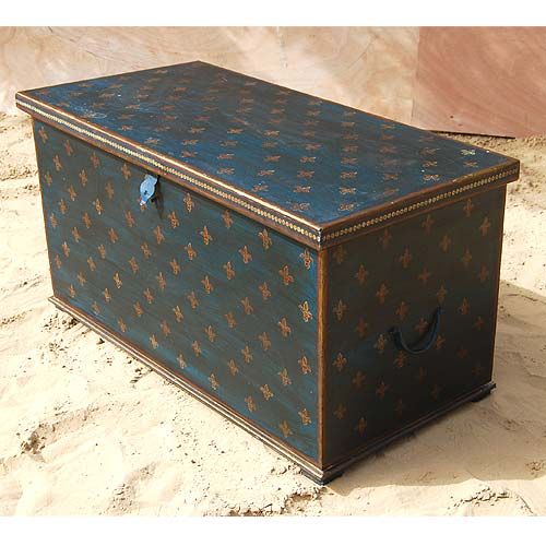   Solid Wood Storage Box Trunk Coffee Table Living Room Furnitur  