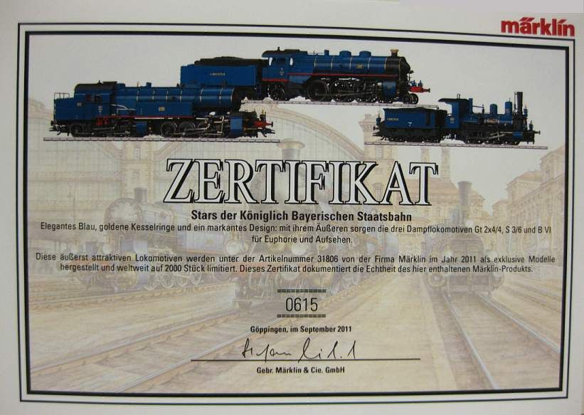 31806 Marklin HO Hard Limited 3 Bavarian Steam Loco Set Digital Sounds 