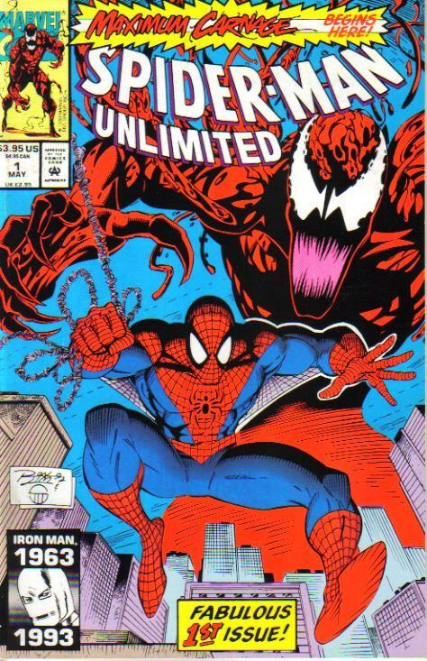 Spiderman Unlimited #1, Maximum Carnage, Venom, NM, Hot  