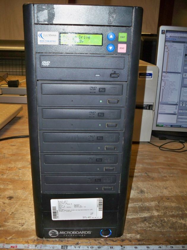 Microboards Technology CoachComm 1 5 DVD RW Duplicator Disk Array 