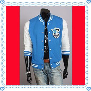 NEW Casual Varsity C Letterman College Baseball Cotton Sporty Jacket 