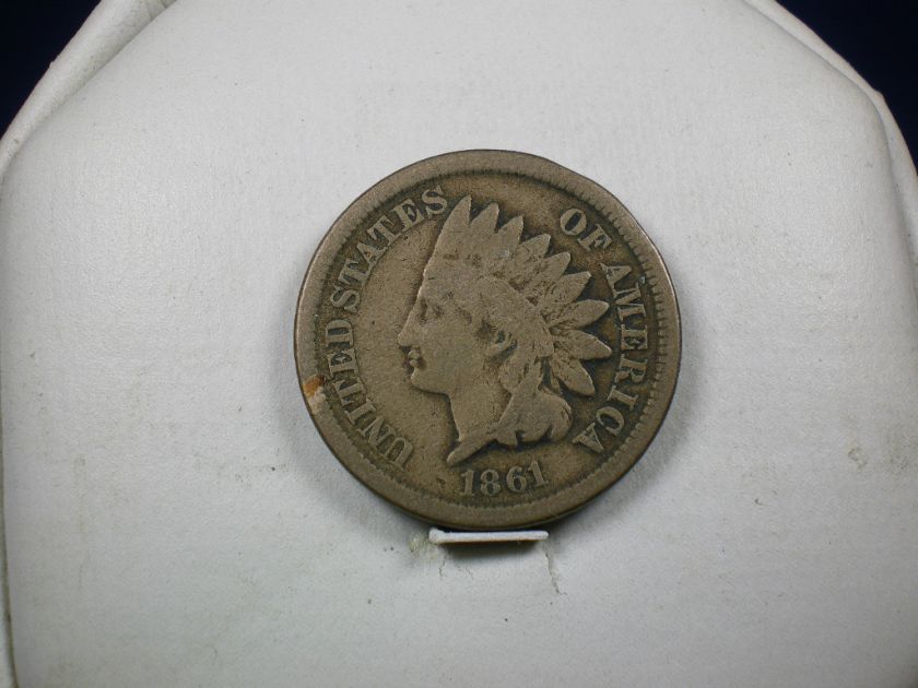 1861 Indian Head Penny coin COPPER NICKEL  