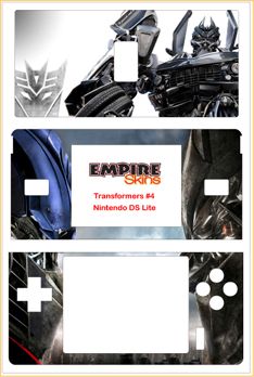 TRANSFORMERS #4   Quality Vinyl Skin   Nintendo DS Lite  