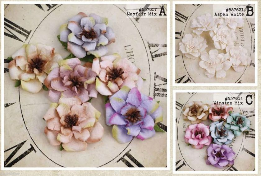 2012 Prima Paper Flowers Parisa Collection 6 pcs.  