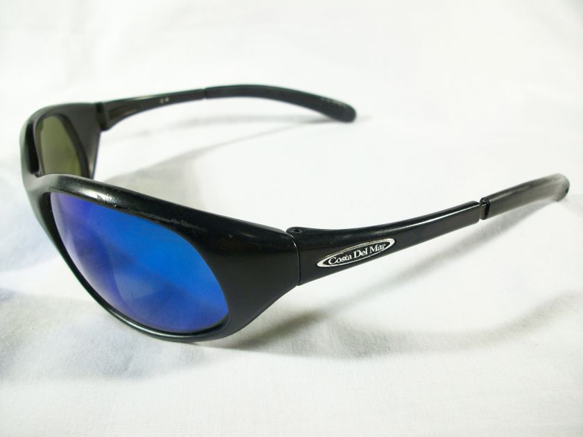   DEL MAR ORIGINAL WAVE KILLER BLACK & BLUE MIRROR POLARIZED SUNGLASSES