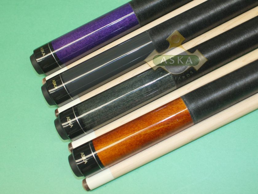 Billiard Pool Cue Set of 4 Aska LEC Cues House Set  