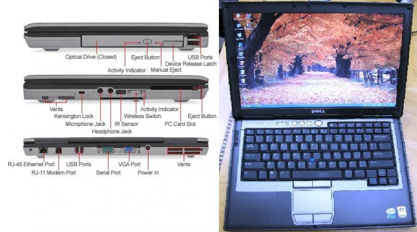 DELL LATITUDE D620 LAPTOP DUAL CORE ( NEW 500GB HD ) 890552699575 