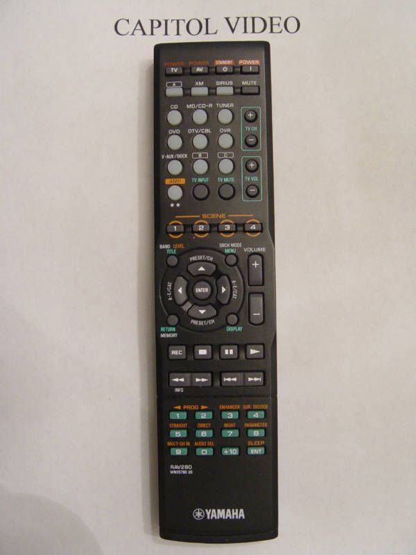 YAMAHA RAV280 REMOTE CONTROL PART # WN057800  