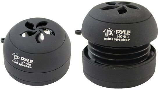   Pair of Bass Expanding Rechargeable Mini Speakers for iPod/  