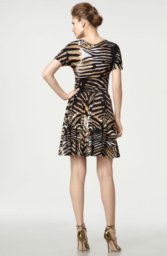 395 TRACY REESE ZEBRA PRINT JERSEY DRESS SIZE P / XS / 0  