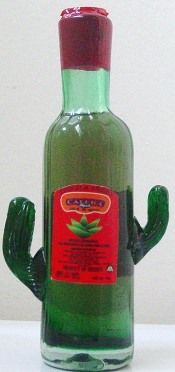 MINIATURE ~ CALERA ANEJO ARTESANAL TEQUILA   Green Glass   Collectible 